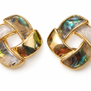 Rivaas Gold Knot Shell Earrings